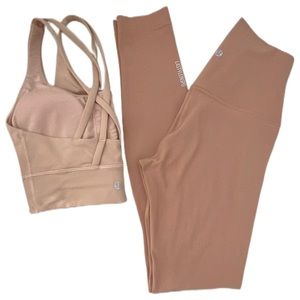 Rare Lululemon Align Nude Tan Set Size 4